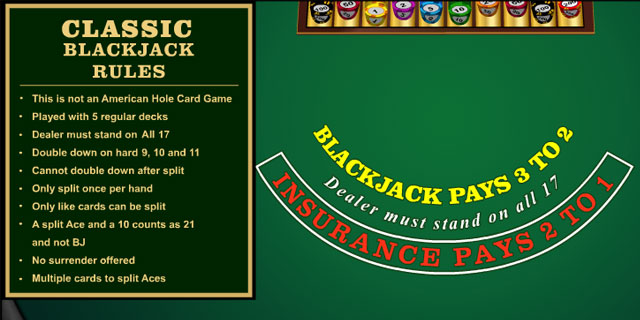 Palm springs casino blackjack rules