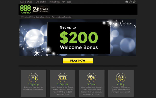 888 Casino Bonus Wagering Requirements