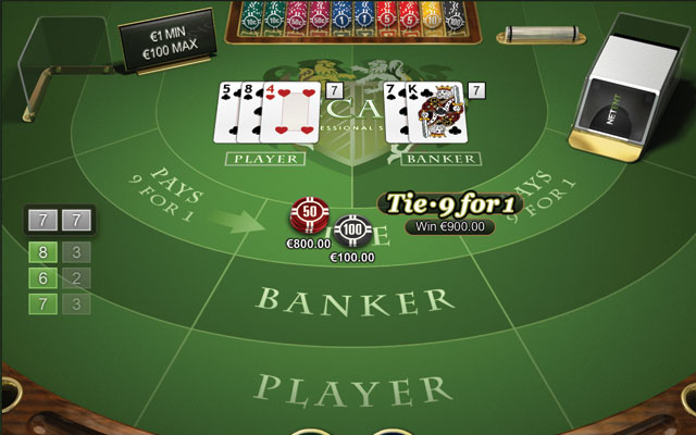 Baccarat Tie Baccarat Tie