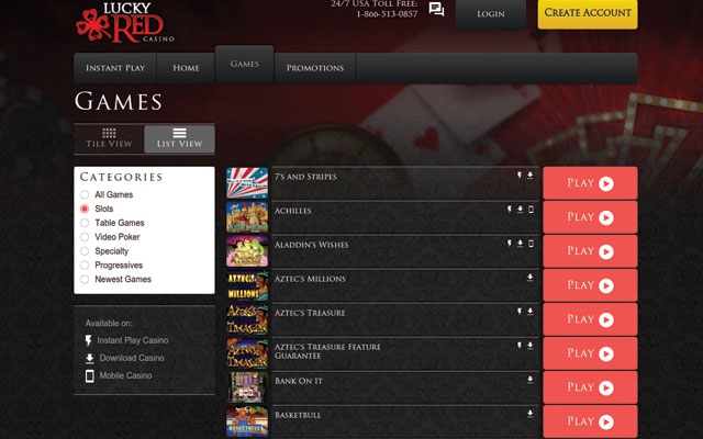 Lucky red online casino review