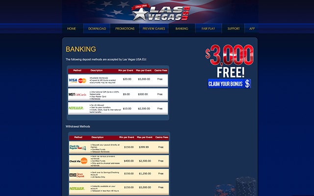 las vegas usa casino online promo code