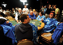 poker players waiting for a player