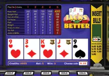 Video Poker Jacks or Better Screenshot