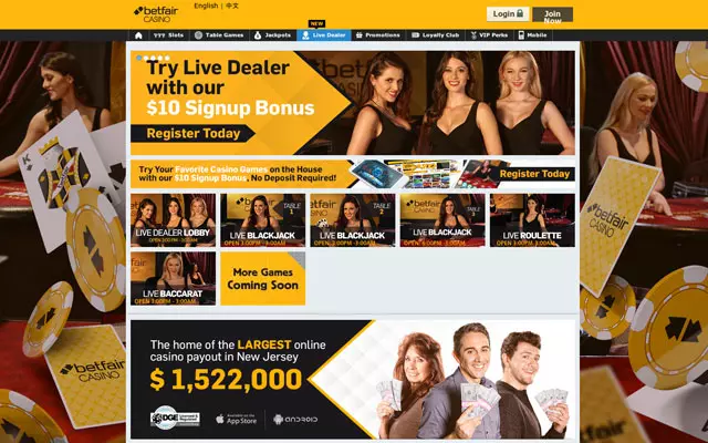 Betfair Online Casino 5
