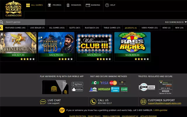 Golden Nugget Online Casino 1