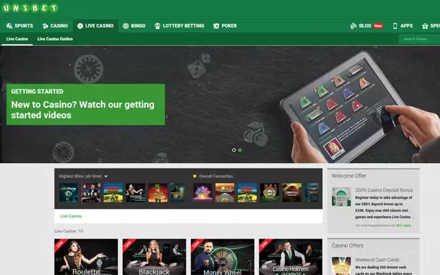 Unibet Casino 4