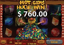 hot gems slot win