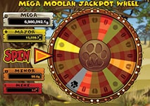 mega moolah jackpot wheel