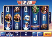 top gun slot theme