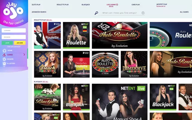 PlayOJO Casino 1