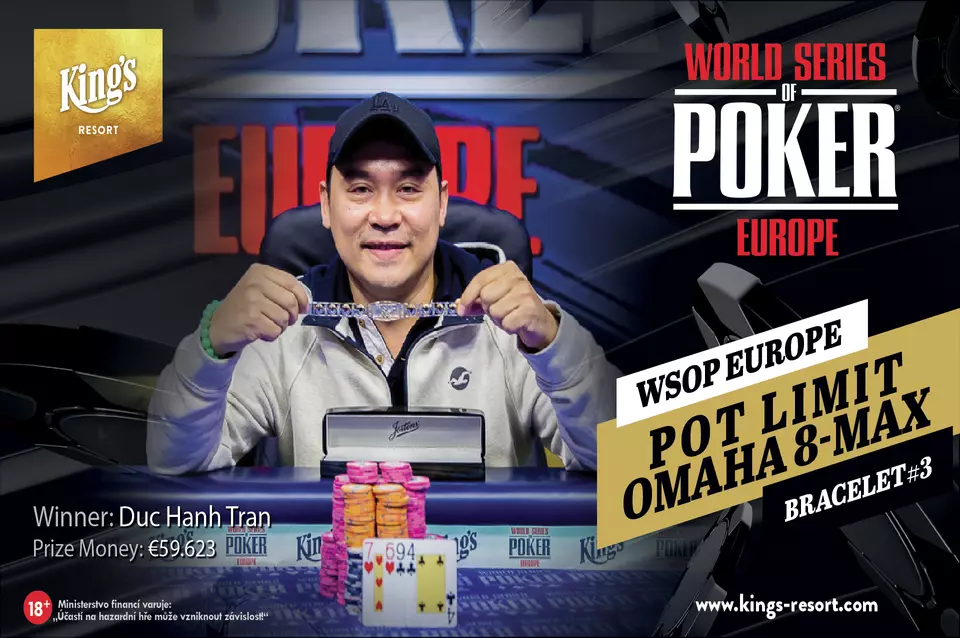 Duc Tran Bags WSOP Europe Bracelet #3 at Pot Limit Omaha 8-Max Event Duc Tran Bags WSOP Europe Bracelet #3 at Pot Limit Omaha 8-Max Event