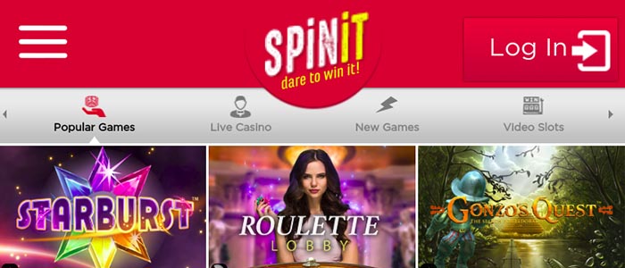 Spinit Casino Mobile App | CasinoGamesPro.com