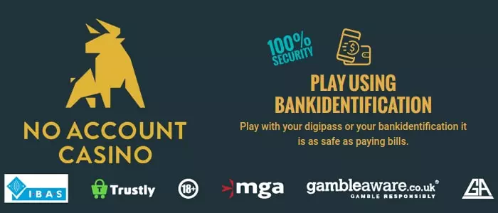 no account casino app safety