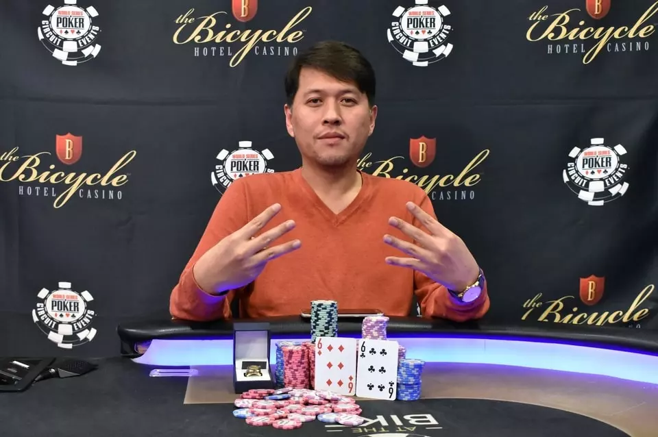 Sean Yu Takes Down 2018/19 WSOP Circuit Bicycle Casino $1,700 Main Event for $210,585