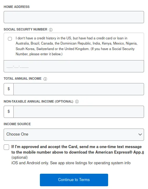 Amex Registration Process 5