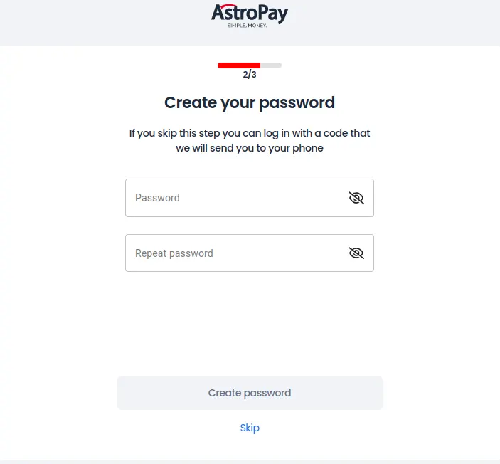 AstroPay Registration Process 4