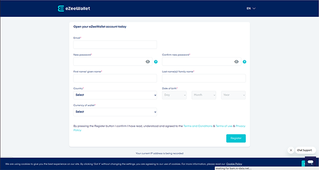 eZeeWallet Registration Process