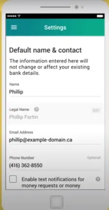 Interac Registration Process 4