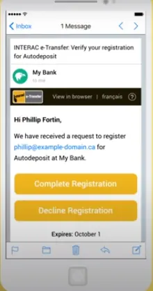 Interac Registration Process 8