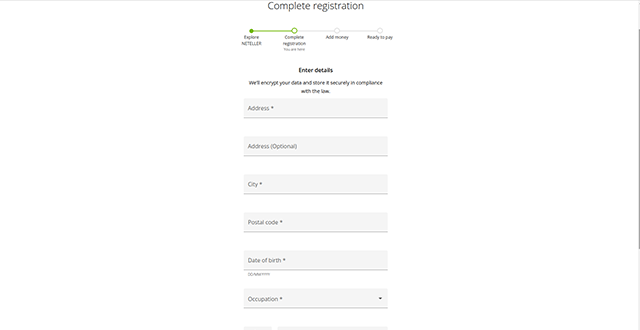 Neteller Registration Process
