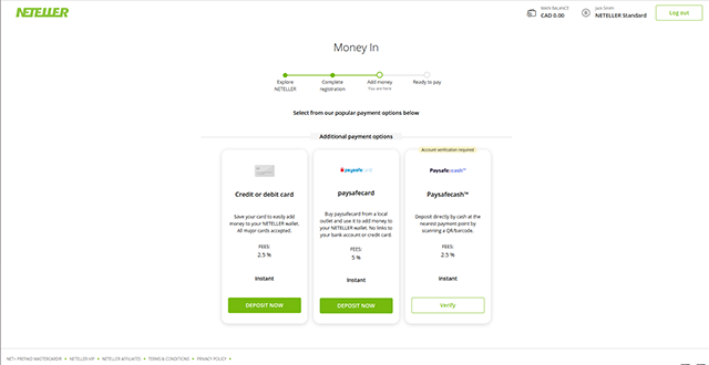 Neteller Registration Process