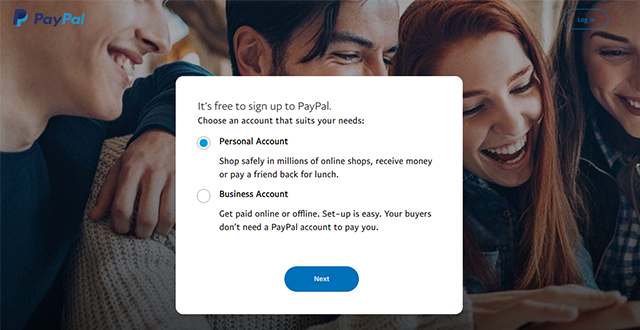 PayPal Registration Process