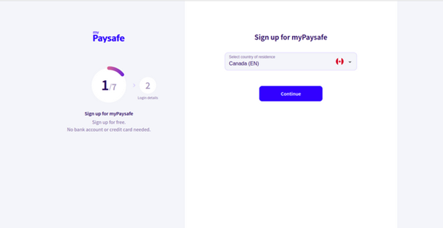 Paysafecard Registration Process