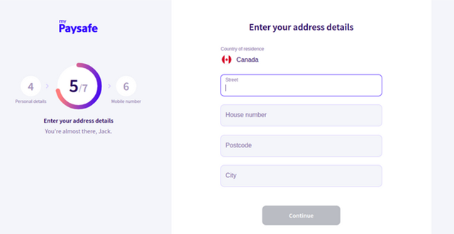 Paysafecard Registration Process