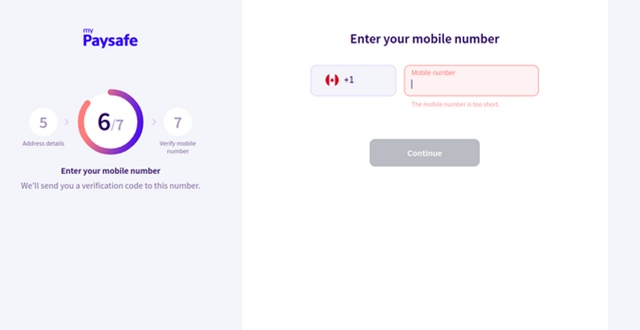 Paysafecard Registration Process