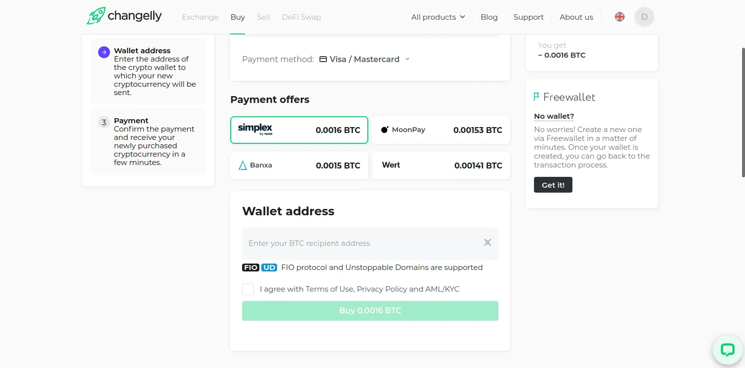 Changelly Registration Process 10