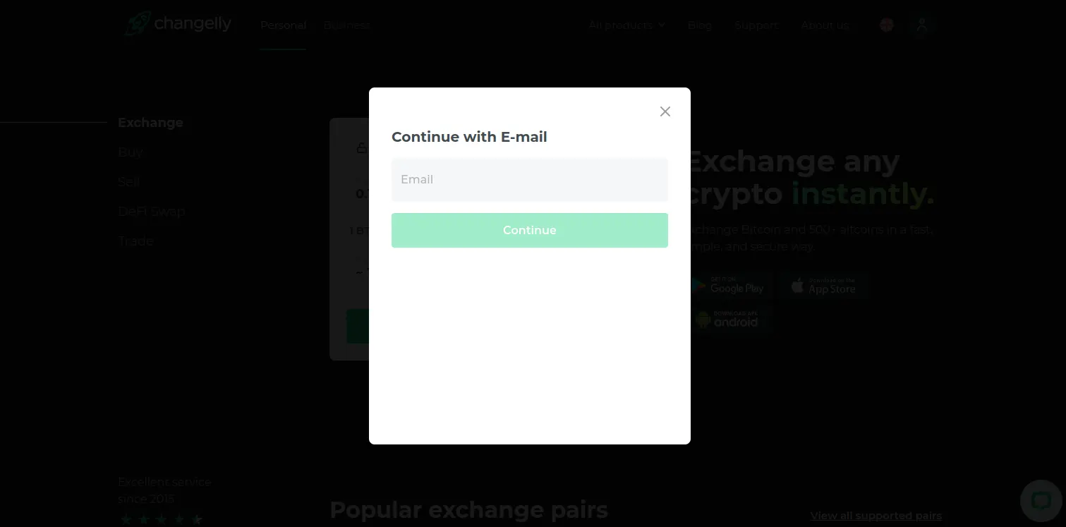 Changelly Registration Process 3